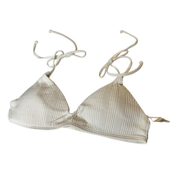 L*Space Pointelle Rib Daisy Top in Cream NWT Size Small - Picture 2 of 5